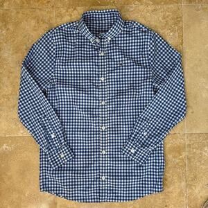 Vineyard Vines Boys Gingham Button Down Shirt Size M Long Sleeve Preppy Classic